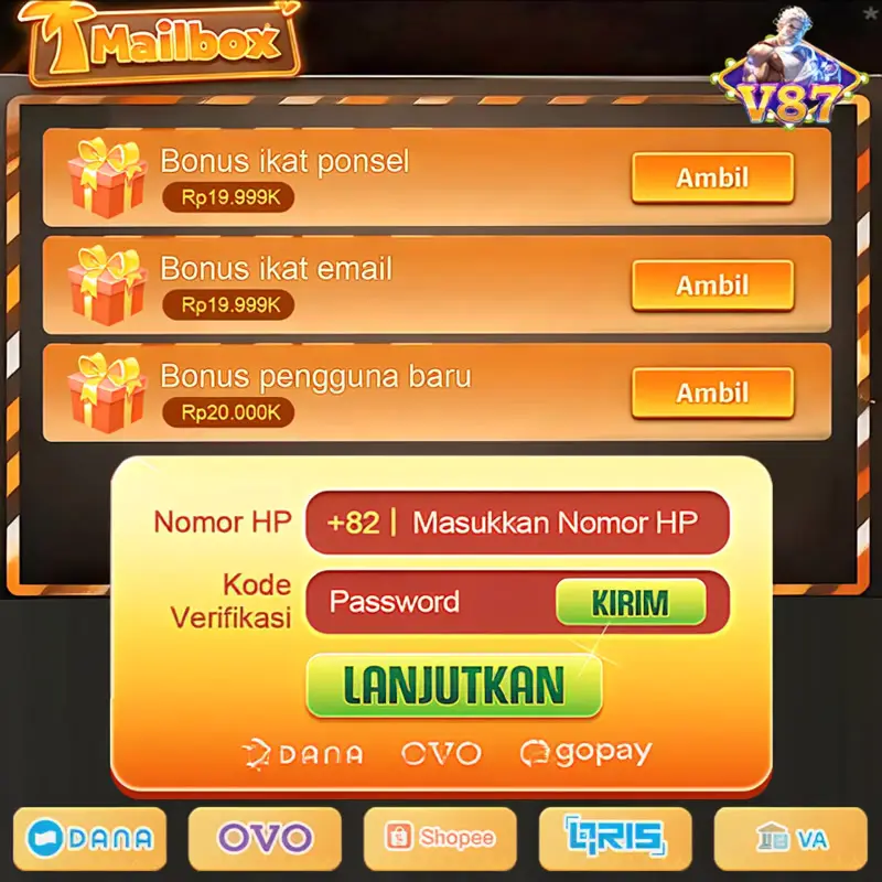 v87 Masuk